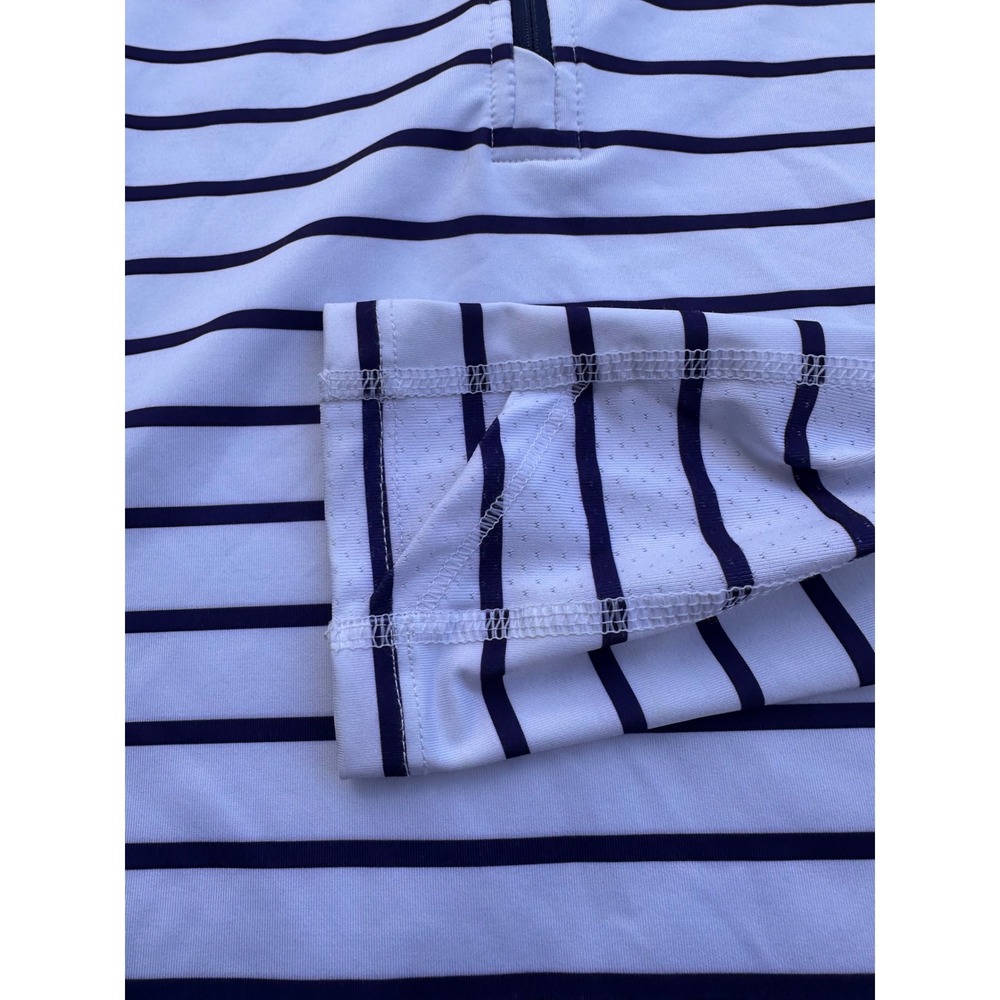 Vineyard Vines Performance Striped Quarter Zip Pullover Athletic Top - Picture 3 of 4